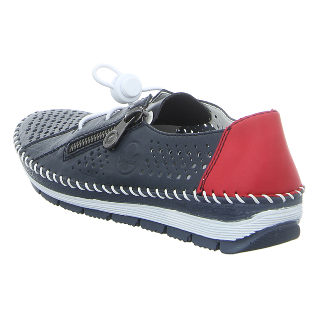 Rieker - 49615-14 - 49615-14 - blau-kombi - Slipper