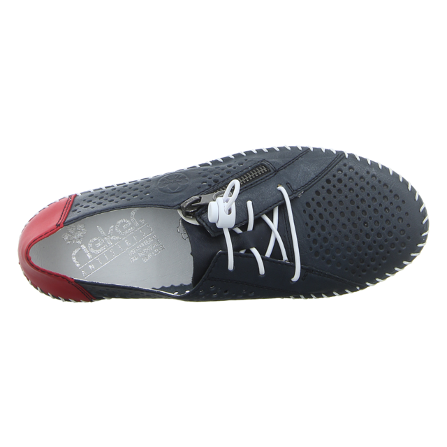 Rieker - 49615-14 - 49615-14 - blau-kombi - Slipper