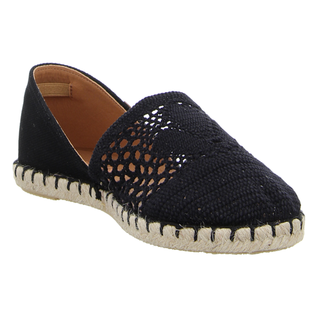 VERBENAS - CARMEN CROCHET-LINO/PARIS NEGRO/NEGRO - Carmen - negro/negro - Slipper