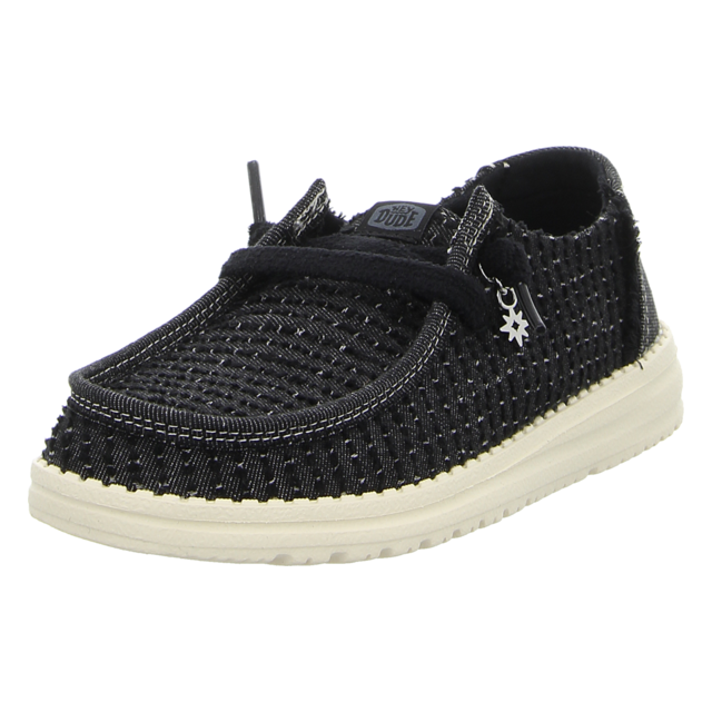 Hey Dude - 45203-001 - Wendy Frayed Canvas - black - Schn�rschuhe