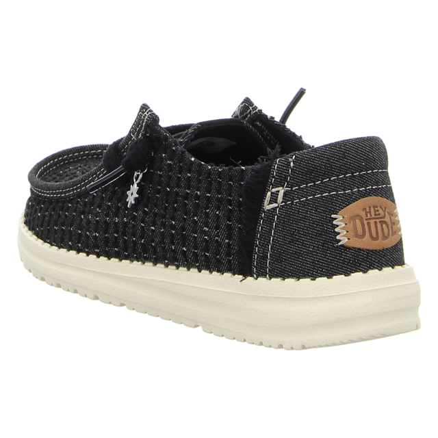 Hey Dude - 45203-001 - Wendy Frayed Canvas - black - Schn�rschuhe