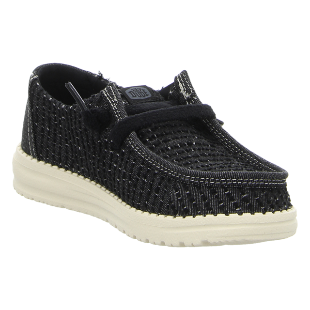 Hey Dude - 45203-001 - Wendy Frayed Canvas - black - Schn�rschuhe