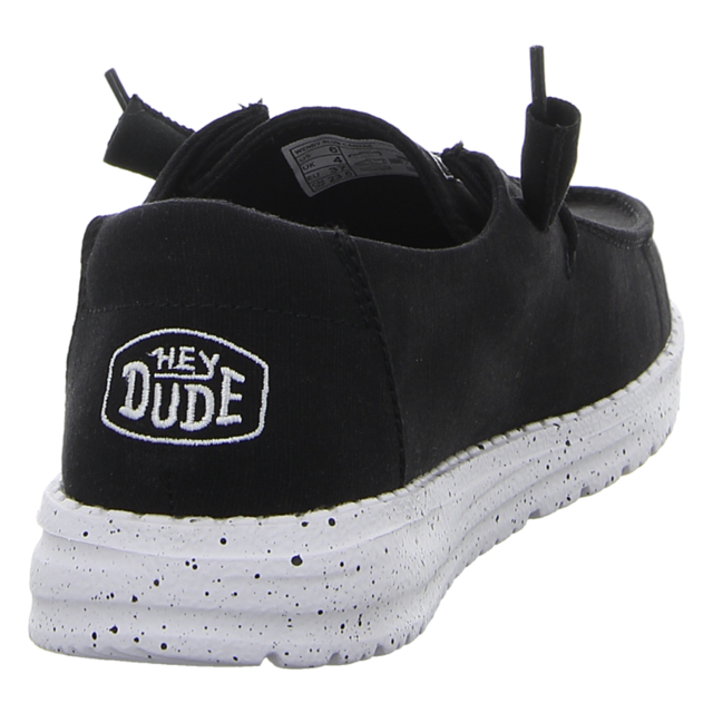 Hey Dude - 40063-001 - Wendy Slub Canvas - black - Schnrschuhe