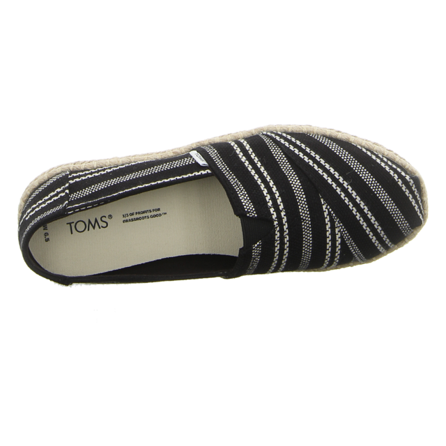 TOMS - 10017852 - Alpargata Rope - black global stripe - Slipper