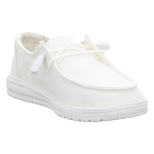 Hey Dude - 40063-100 - Wendy Slub Canvas - white - Schnrschuhe