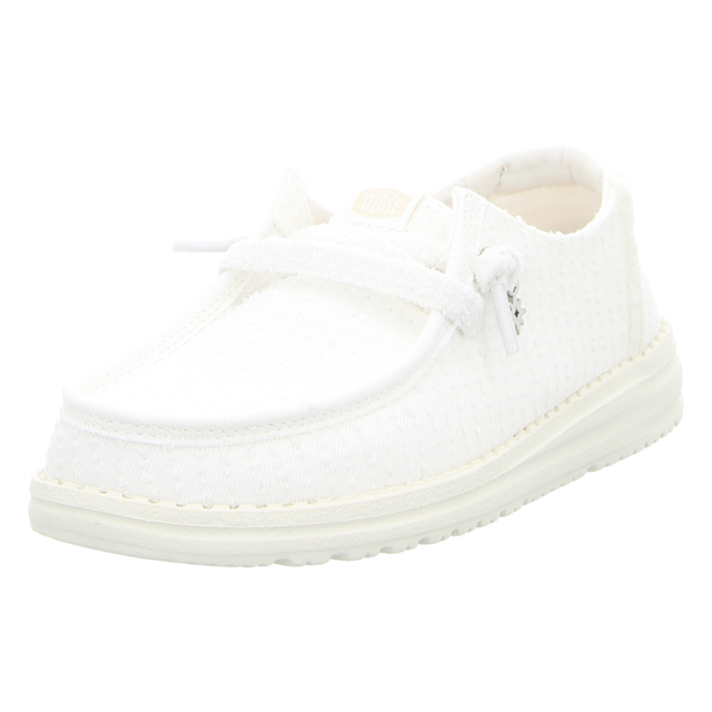 Hey Dude - 45203-1WQ - Wendy Frayed Canvas - snow white - Schn�rschuhe