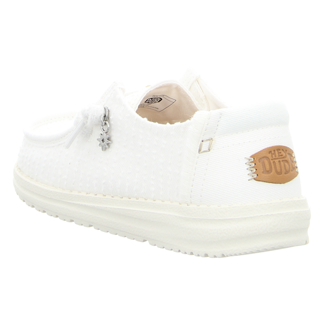 Hey Dude - 45203-1WQ - Wendy Frayed Canvas - snow white - Schn�rschuhe