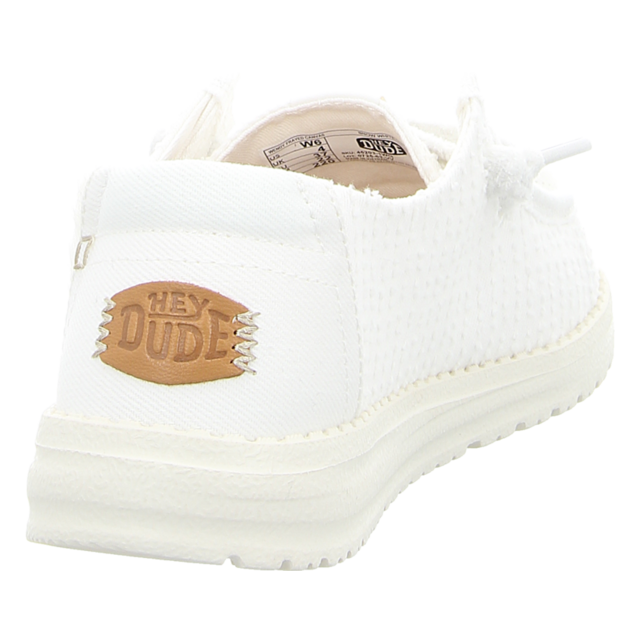 Hey Dude - 45203-1WQ - Wendy Frayed Canvas - snow white - Schn�rschuhe