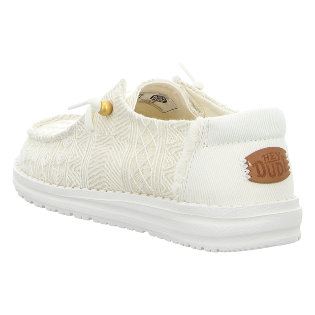 Hey Dude - 43112-19B - Wendy Crochet Lace - white/gold - Schnrschuhe