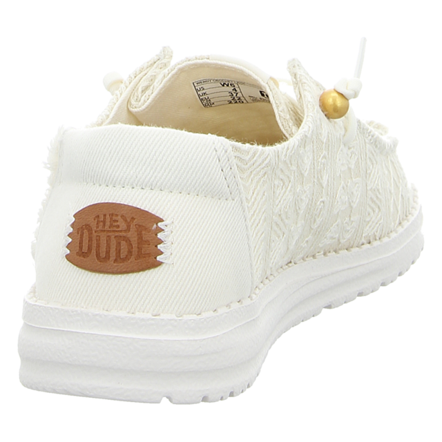 Hey Dude - 43112-19B - Wendy Crochet Lace - white/gold - Schnrschuhe