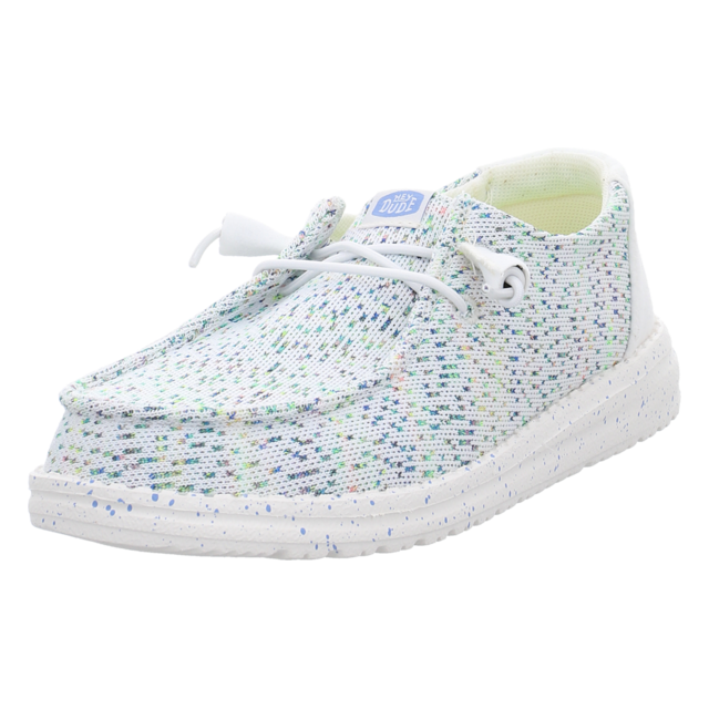 Hey Dude - 45421-94S - Wendy Stretch Speckl - white/multi - Schn�rschuhe