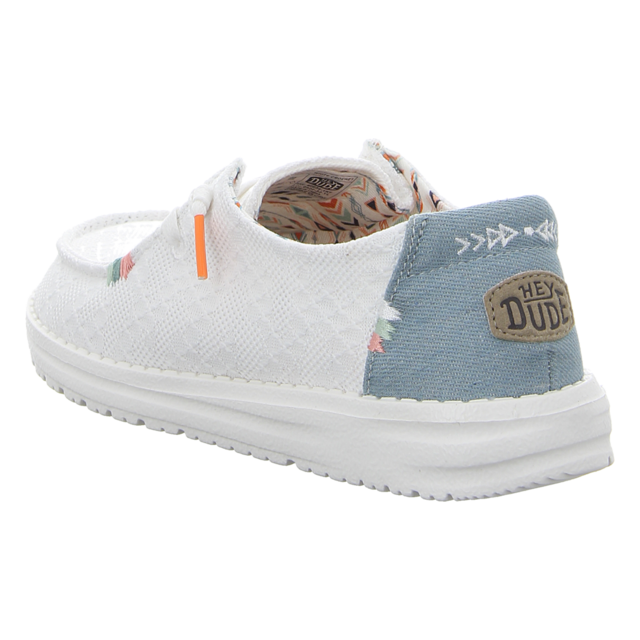 Hey Dude - 40054-1KF - Wendy Boho - white crochet - Schnrschuhe