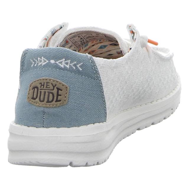 Hey Dude - 40054-1KF - Wendy Boho - white crochet - Schnrschuhe