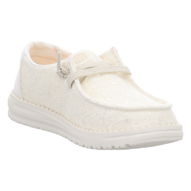 Hey Dude - 45478-105 - Wendy Sequin - lace ivory - Schn�rschuhe