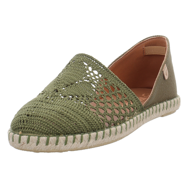 VERBENAS - CARMEN CROCHET-LINO/PARIS KAKI/KAKI - Carmen - kaki/kaki - Slipper