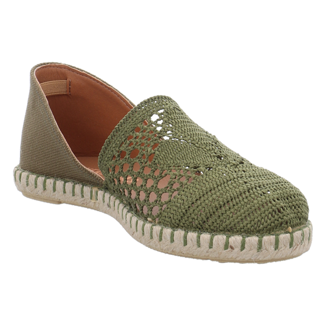 VERBENAS - CARMEN CROCHET-LINO/PARIS KAKI/KAKI - Carmen - kaki/kaki - Slipper