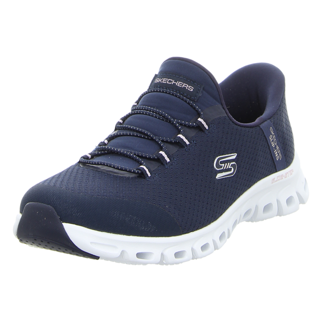 Skechers - 104547 NVY - Glide-Step-Pursuit - navy/mauve - Slipper