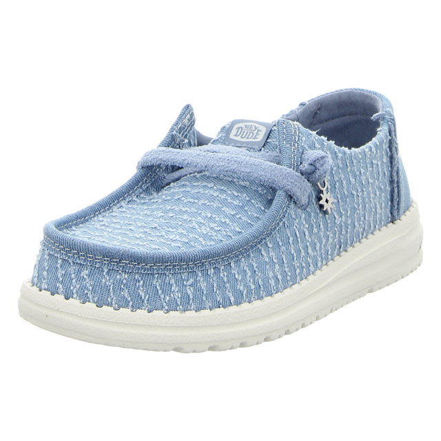 Hey Dude - 45203-4UG - Wendy Frayed Canvas - faded denim - Schn�rschuhe