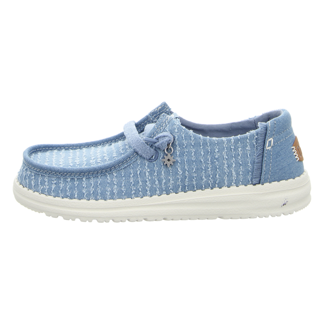 Hey Dude - 45203-4UG - Wendy Frayed Canvas - faded denim - Schn�rschuhe