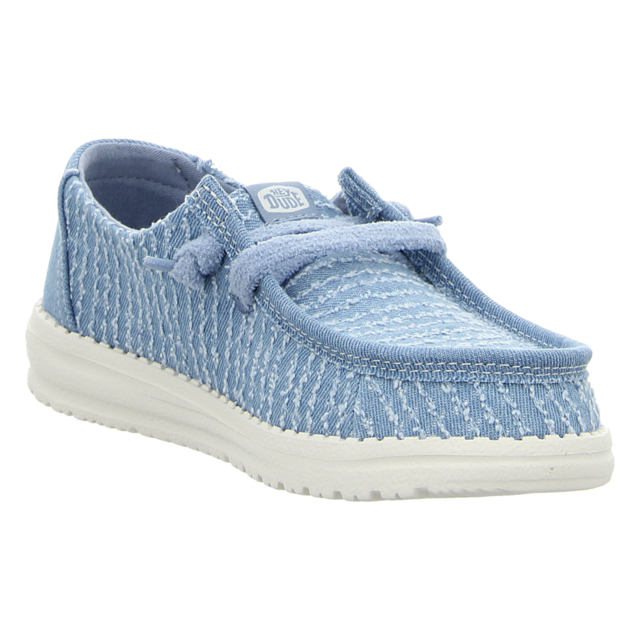 Hey Dude - 45203-4UG - Wendy Frayed Canvas - faded denim - Schn�rschuhe