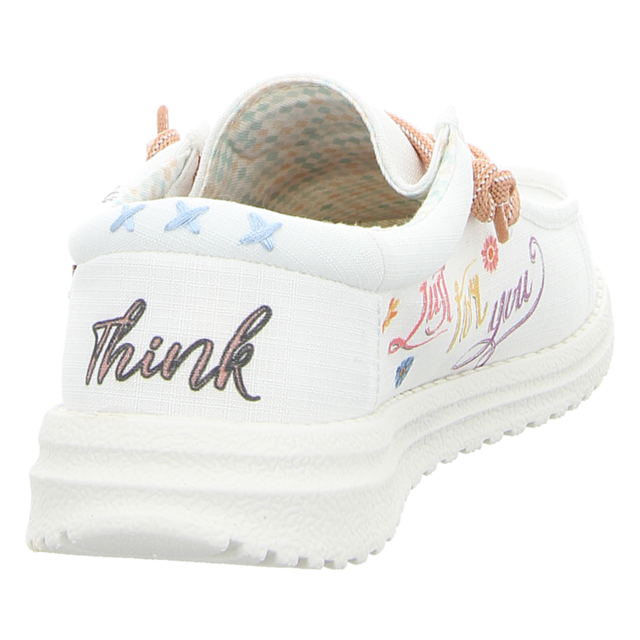 Fusion - 2-2-2-0107-9923 GRAFFITI PEACE LOVE HAPP - Emma Print - white - Schnrschuhe