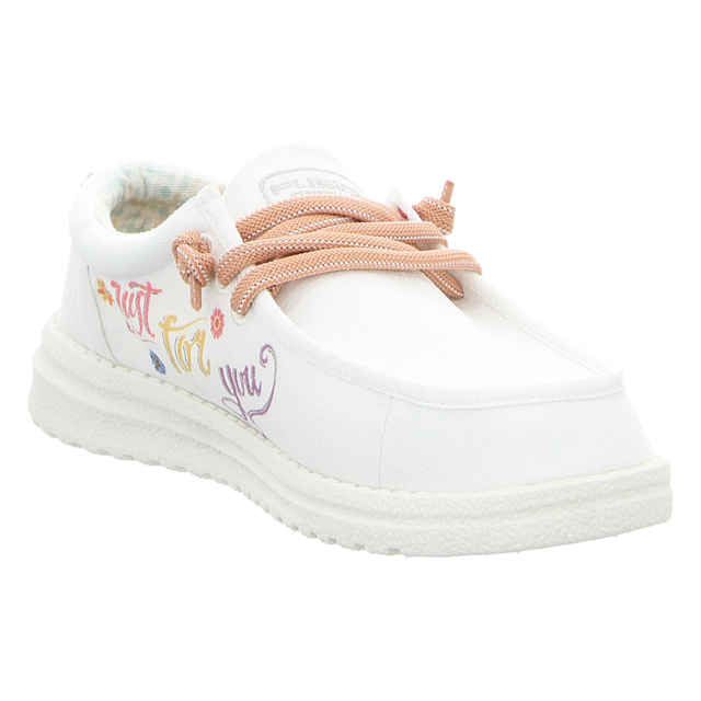 Fusion - 2-2-2-0107-9923 GRAFFITI PEACE LOVE HAPP - Emma Print - white - Schnrschuhe