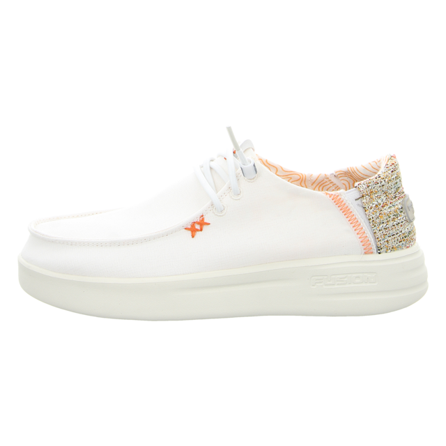Fusion - Lily washed canvas white - Lily - white - Schnrschuhe