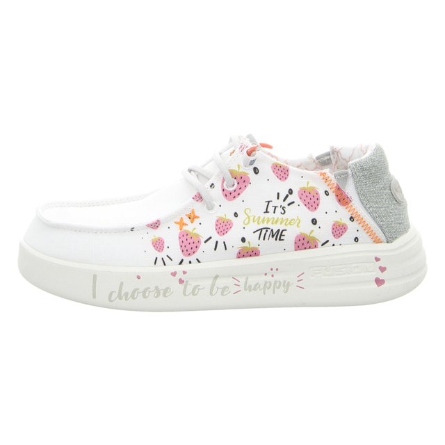 Fusion - Lily print white happy 2 - Lily - white happy - Schnrschuhe