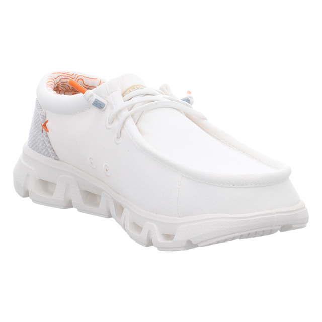 Fusion - EMMA 3.0 WASHED CANVAS WHITE - Emma 3.0 - white - Schn�rschuhe