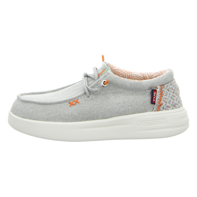 Fusion - LILY washed canvas lt.grey - Lily - lt.grey - Schnrschuhe