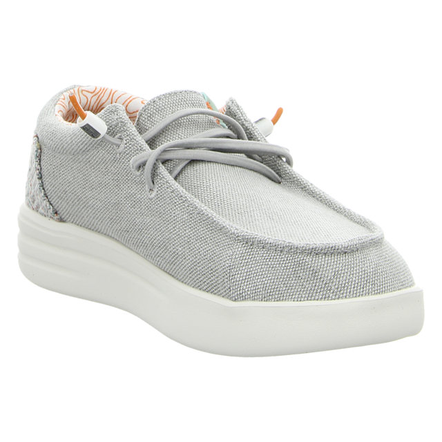 Fusion - LILY washed canvas lt.grey - Lily - lt.grey - Schnrschuhe