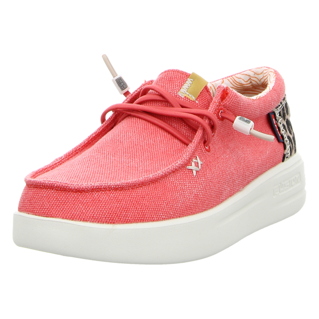 Fusion - LILY washed canvas scarlet - Lily - scarlett - Schnrschuhe