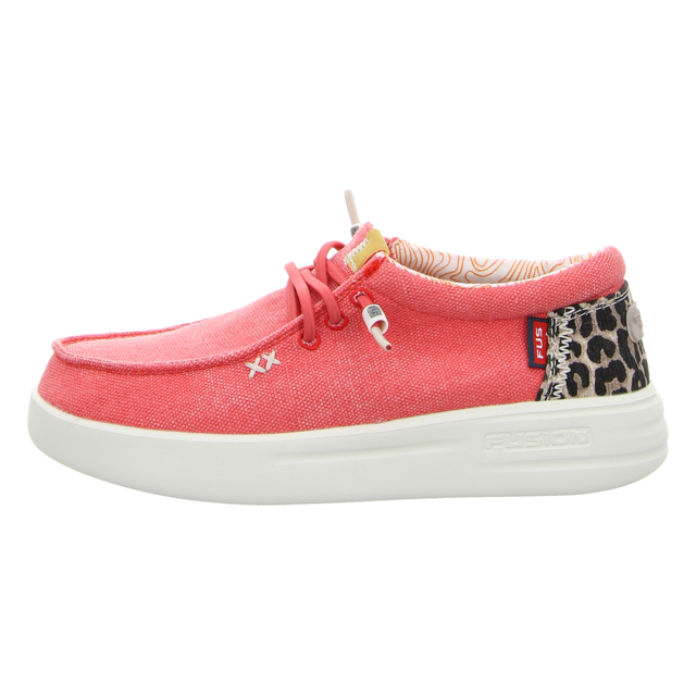 Fusion - LILY washed canvas scarlet - Lily - scarlett - Schnrschuhe
