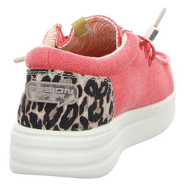 Fusion - LILY washed canvas scarlet - Lily - scarlett - Schnrschuhe