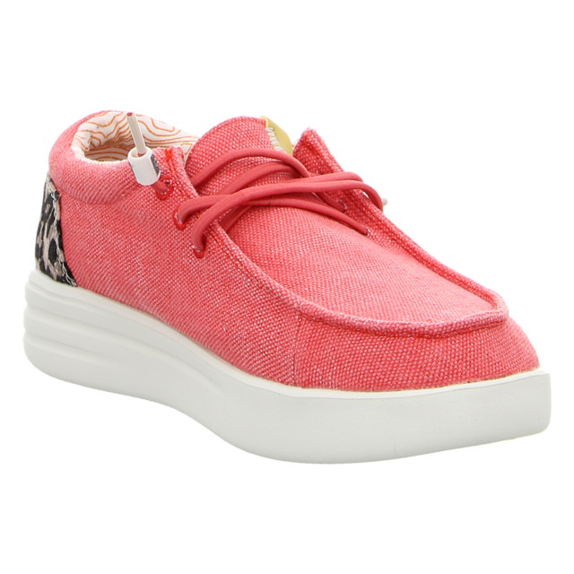 Fusion - LILY washed canvas scarlet - Lily - scarlett - Schnrschuhe