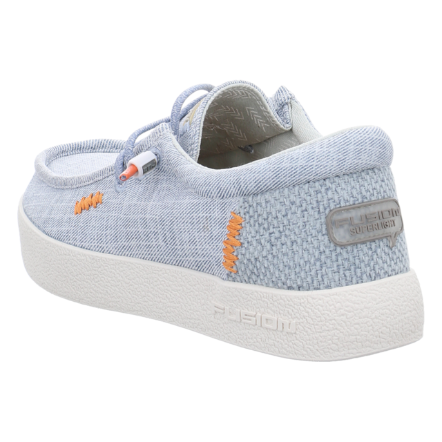 Fusion - EMMA 2.0 CANVAS GRID JEANS BLUE - Emma 2.0 - jeans blue - Schn�rschuhe