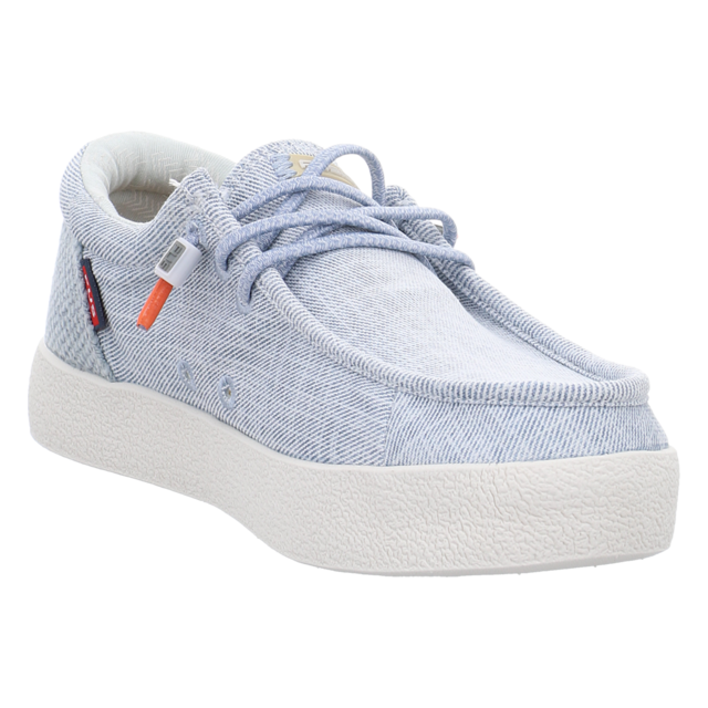 Fusion - EMMA 2.0 CANVAS GRID JEANS BLUE - Emma 2.0 - jeans blue - Schn�rschuhe