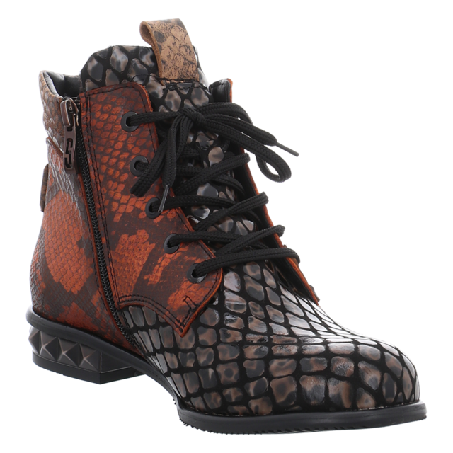 Simen - 7003A SCHWARZ ORANGE - 7003A SCHWARZ ORANGE - schwarz orange - Stiefeletten