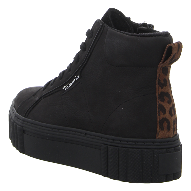 Tamaris - 1-1-25227-41-090 - 1-1-25227-41-090 - black/leopard - Stiefeletten