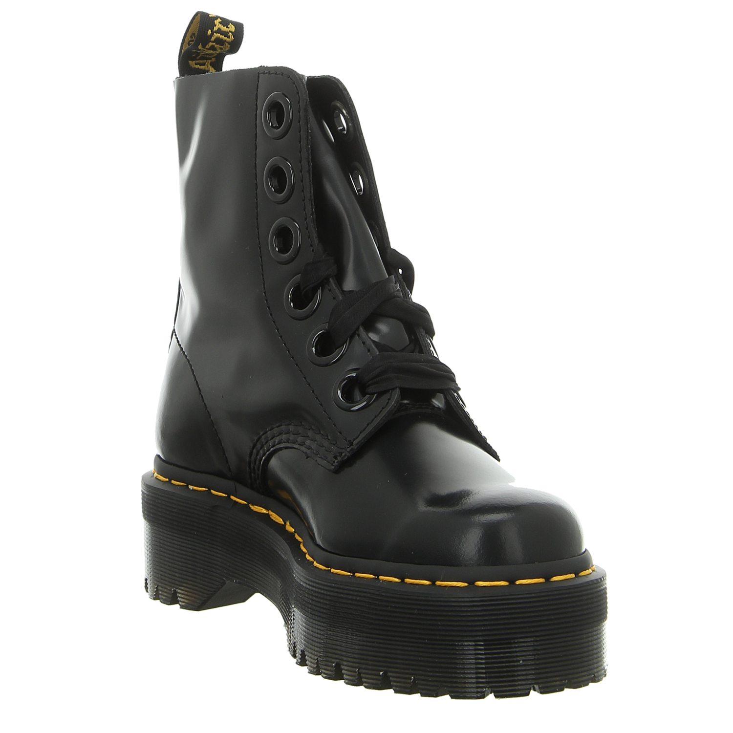 dr martens molly patent black