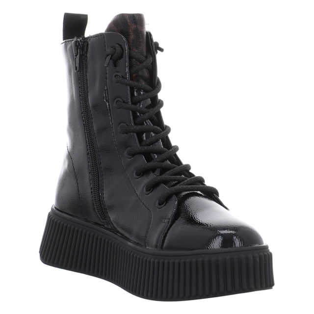 Bugatti - 435-AXC30-5769-1082 - 435-AXC30-5769-1082 - black/animal print - Stiefeletten