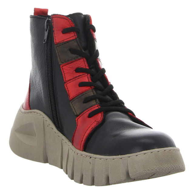 Gemini - 033317-02/956 - 033317-02/956 - schwarz/rot/grn - Stiefeletten