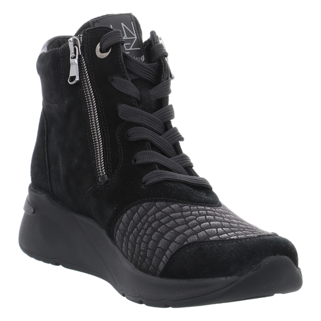 Waldlufer - 715H80-300-001 - H-Dilara - bronx schwarz - Stiefeletten