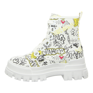 Stiefeletten - Buffalo - Aspha Lace Up Hi - white graffiti