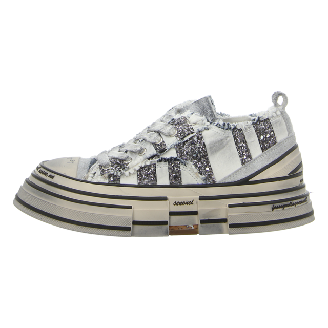 Rebecca White - V02L-6B.V8 - V02L-6B.V8 - white+glitter grey - Sneaker