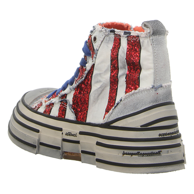 Rebecca White - V02L-5B.V3 - V02L-5B.V3 - navy-white+red glitter - Sneaker