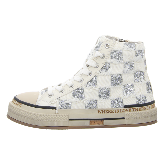 Rebecca White - X51-7 SQUARE FEBRIC WHITE - X51-7 SQUARE FEBRIC WHITE - square febric white - Sneaker