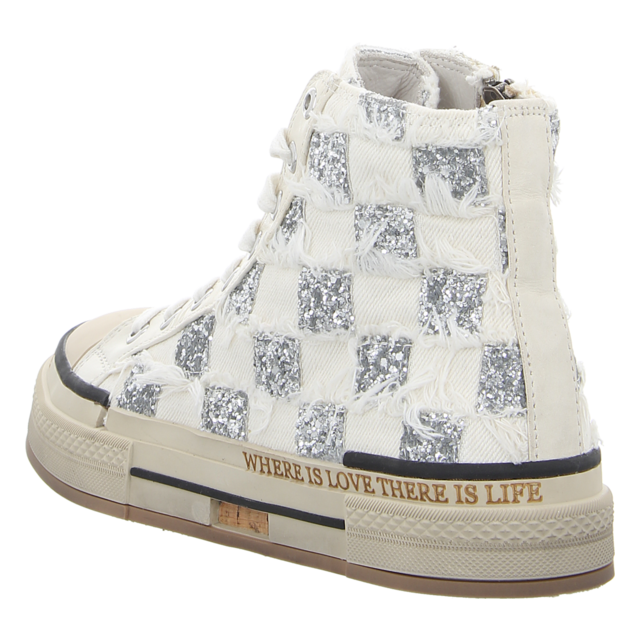 Rebecca White - X51-7 SQUARE FEBRIC WHITE - X51-7 SQUARE FEBRIC WHITE - square febric white - Sneaker