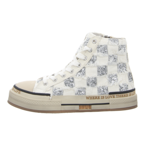 Sneaker - Rebecca White - square febric white