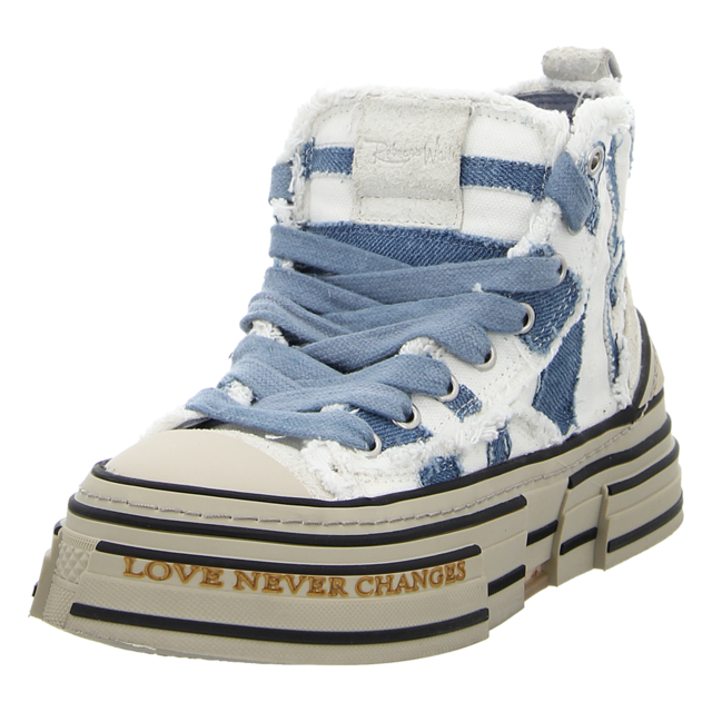 Rebecca White - V02L-3A WHITE+BLUE - V02L-3A WHITE+BLUE - white + blue - Sneaker